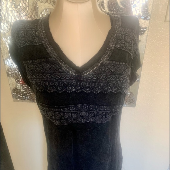 Gray cotton embellished dress Small - Picture 1 of 5